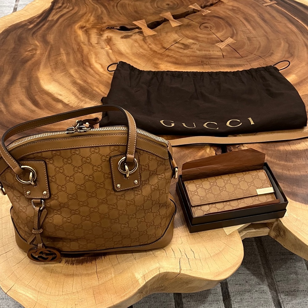 Gucci Satchel Cognac Leather Shoulder Bag - Picture 4 of 7